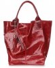 GEANȚĂ DIN PIELE shopper bag Genuine Leather roșu 788